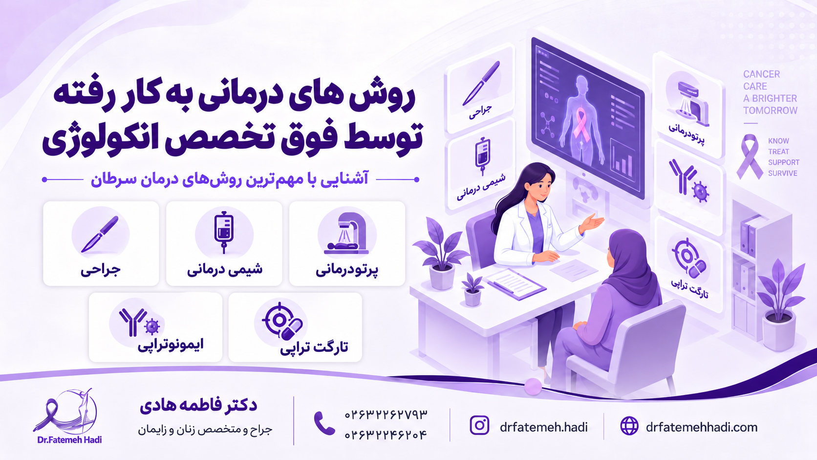 روش های درمانی به کار رفته توسط فوق تخصص انکولوژی