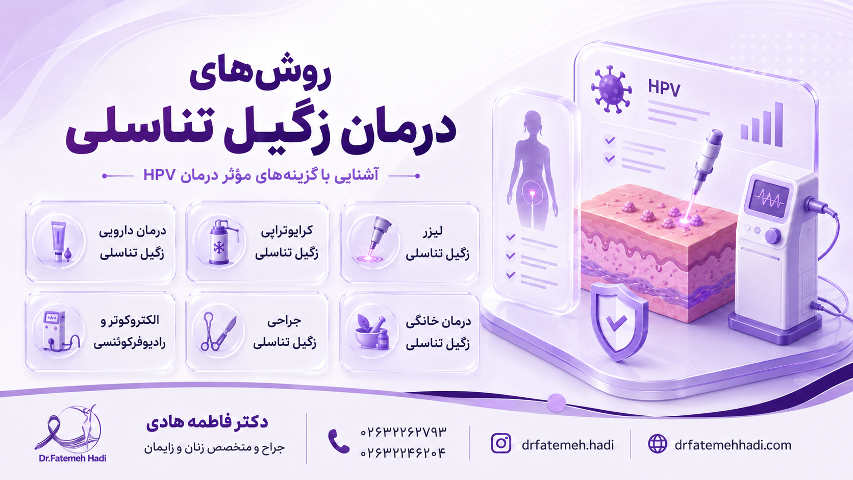 روشهای درمان زگیل تناسلی